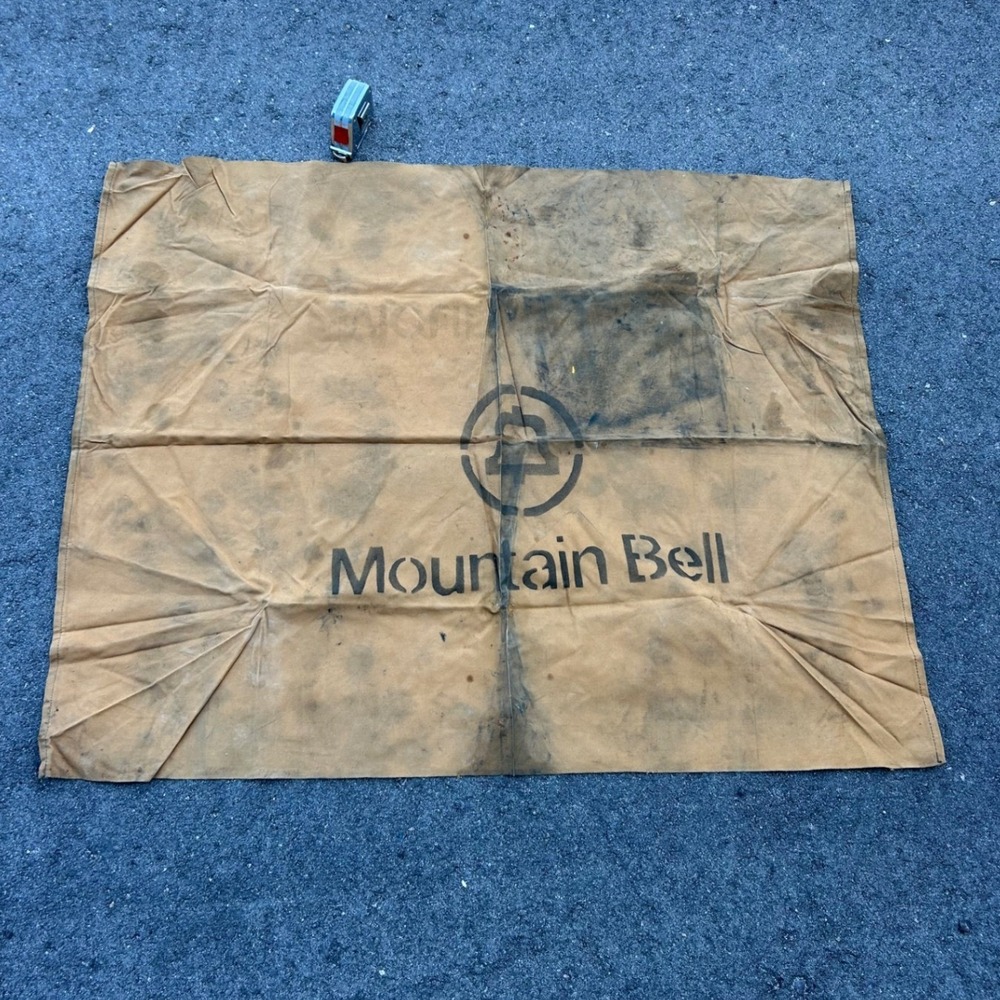 Vintage Mountain Bell Canvas Tool Mat Ground Cloth Industrial Bell System‎ 43x34